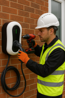 Exterior EV Charger Install